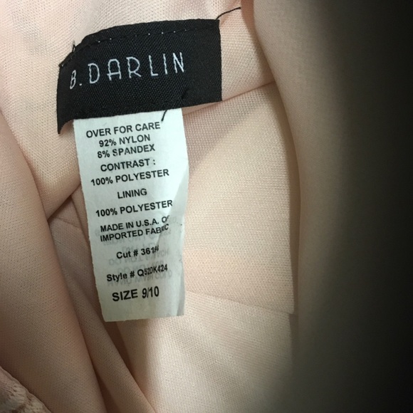 Offers?👗 B. Darlin peach lacy juniors dress 👗 - Picture 5 of 6